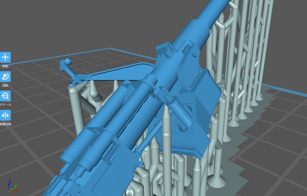 主砲サポート配置図