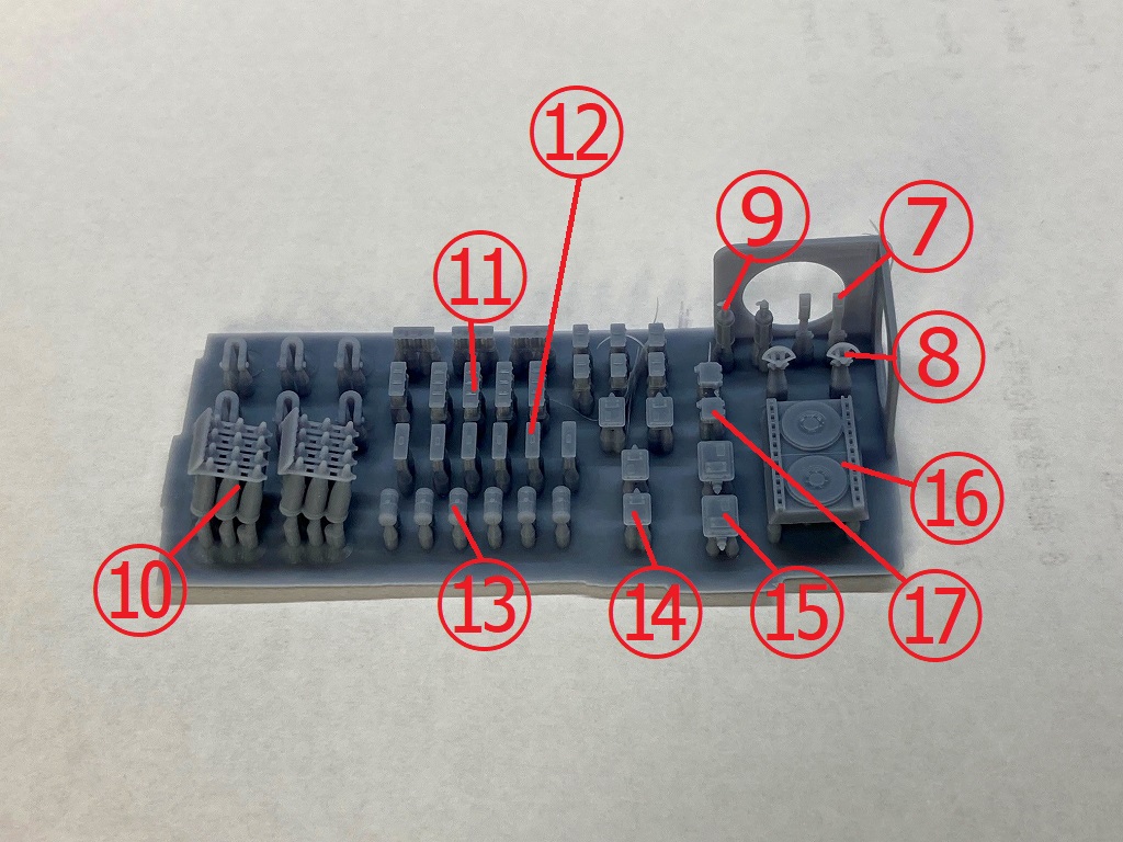1/72 ヤークトタイガー フルインテリアキット小物関連