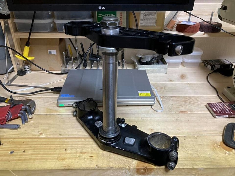 ステムシャフトの打ち換え、完了