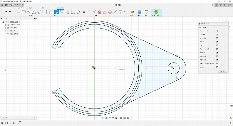 完成したスケッチ