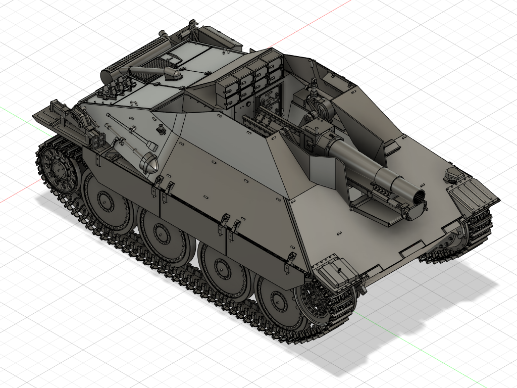 1/72 ヘッツァー15cm sIG 33/2 (Sf.)搭載型