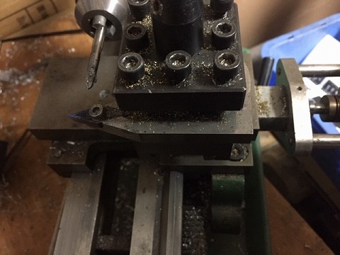 ミニ旋盤の刃物台