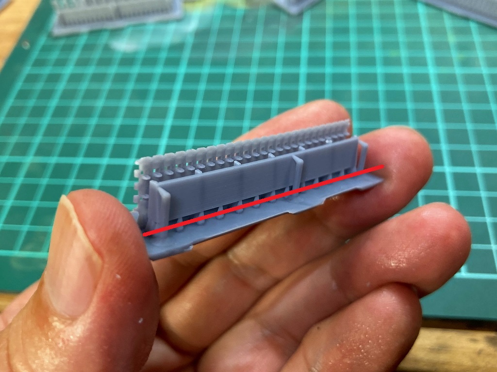 1/72 パンター系後期履帯（下部サポートの切り離し）