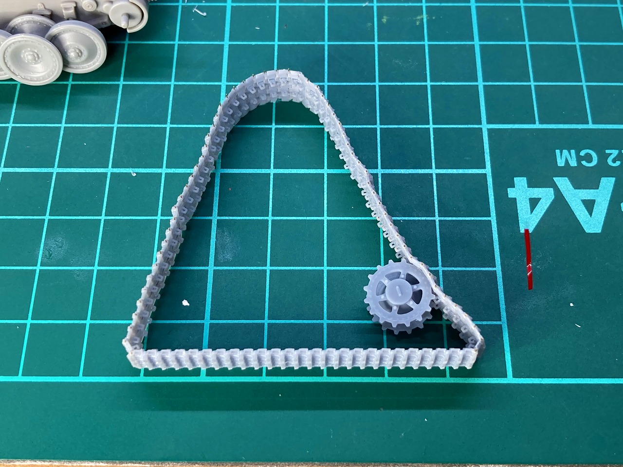 1/72 パンター系後期履帯 履帯と起動輪