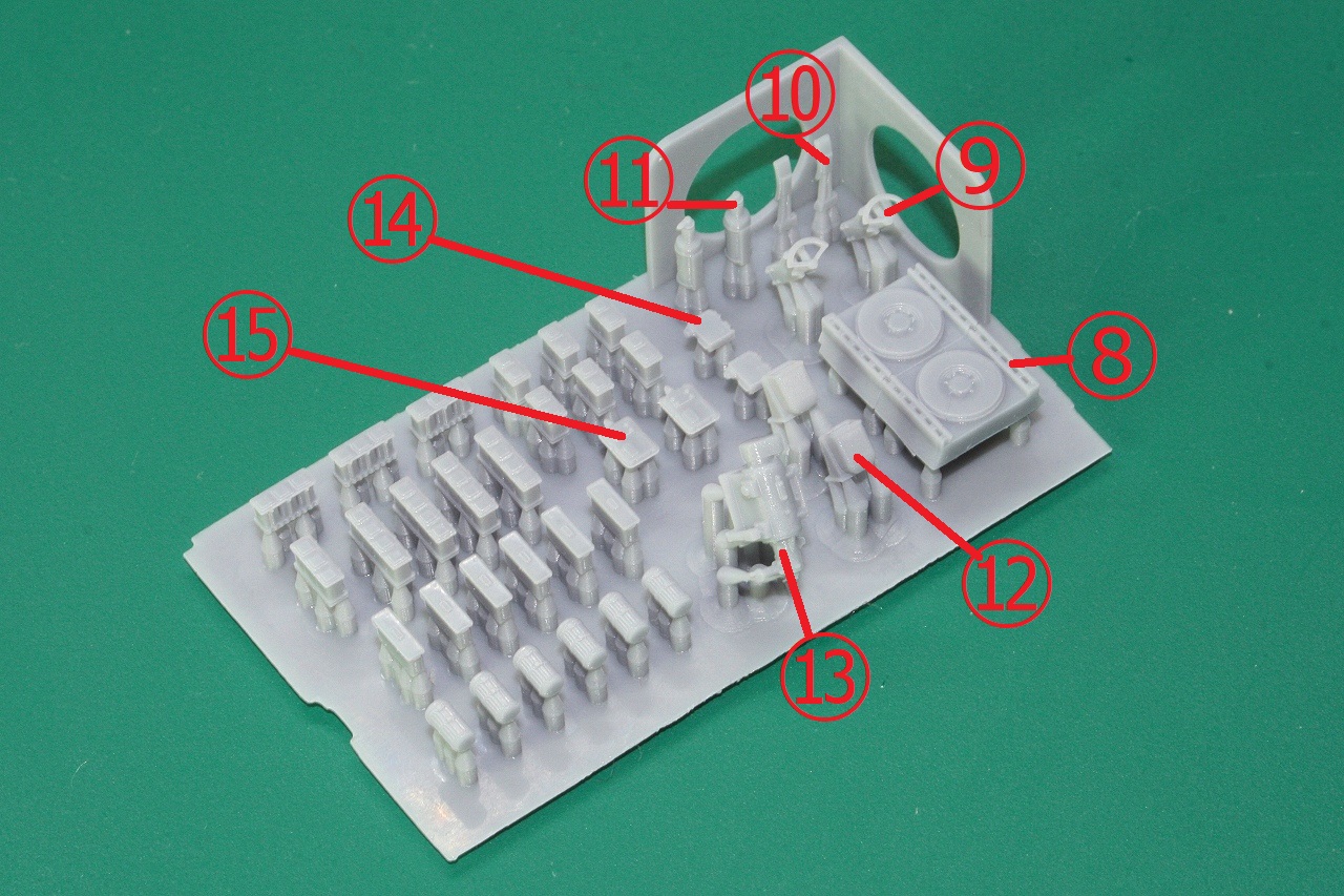 1/72 キングタイガー フルインテリアキット小物関連