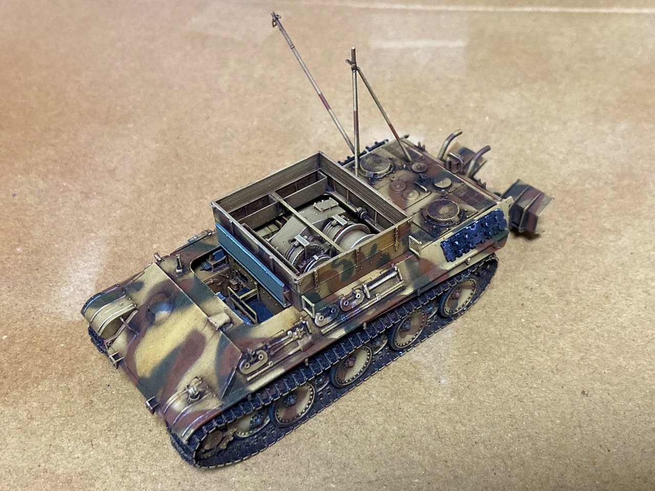 1/72 ベルゲパンター（Bergepanther） フルインテリアキット（3Dプリンタ）の作り方