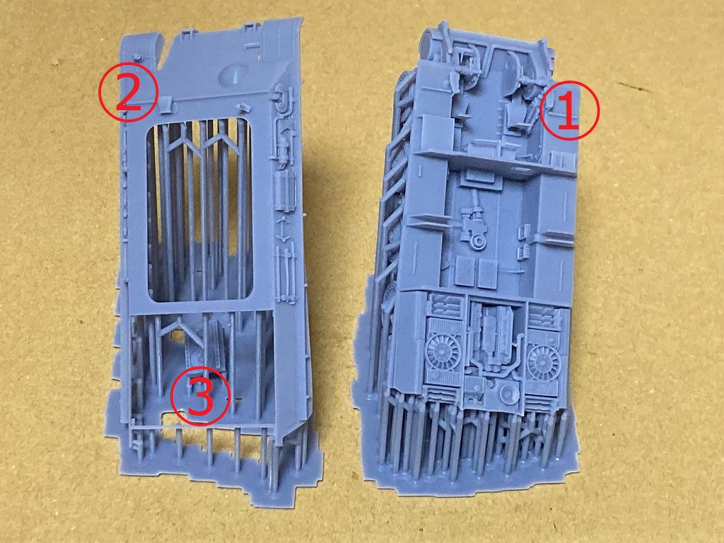 1/72 ベルゲパンター（Bergepanther） フルインテリアキット　パーツ紹介