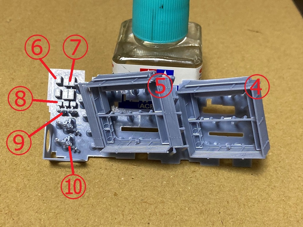 1/72 ベルゲパンター（Bergepanther） フルインテリアキット　パーツ紹介