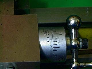 微動ハンドルのメモリ