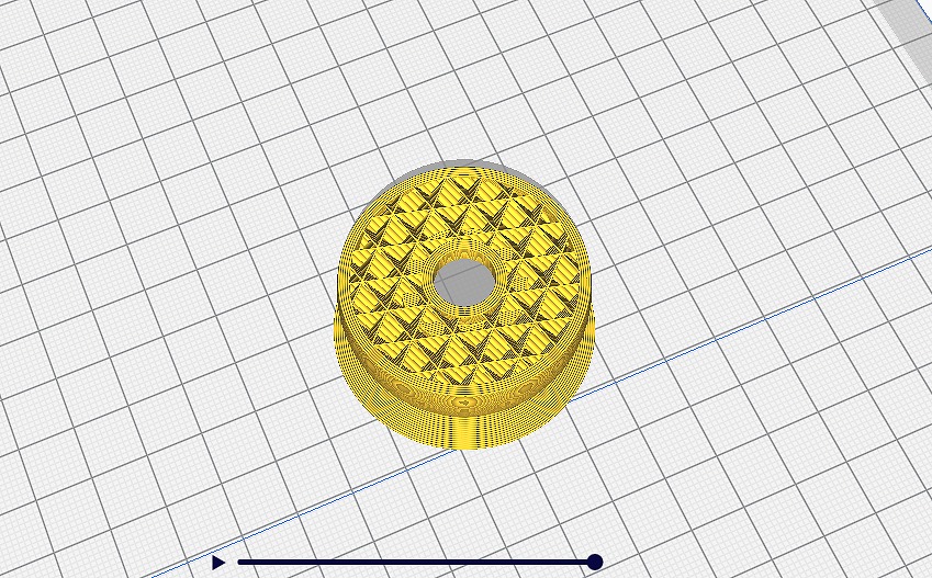 GRヤリススペシャルシフトノブのスライサシミュレーション