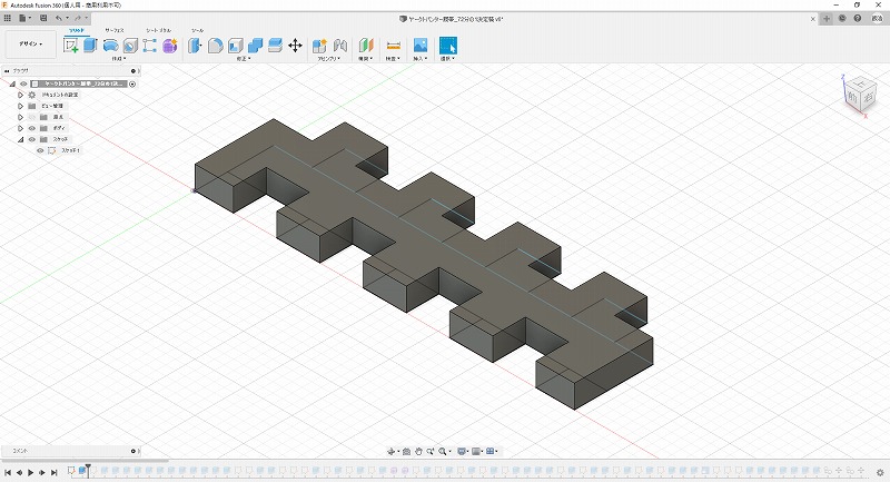 1/72ヤークトパンター履帯の基本形状