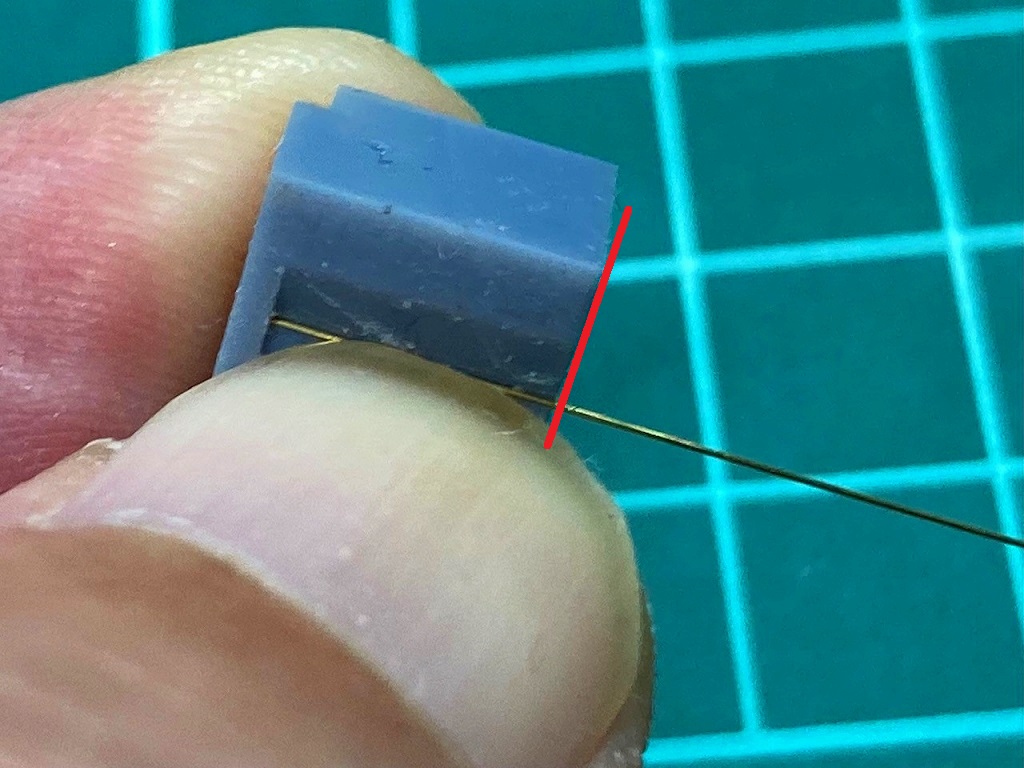 1/72 パンター系後期履帯 履帯ピンの作成